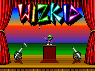 Wizkid title screen for Amiga